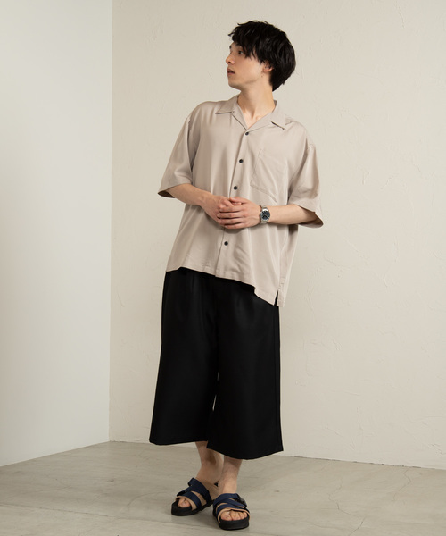 WEGO(ウィゴー)の「WEGO/ガウチョスラックス(スラックス・メンズ・ブラック・SMALL/MEDIUM/LARGE)」の2枚目の写真