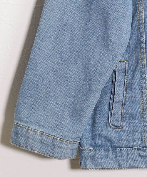 c.u.l(シーユーエル)の「【c.u.l】Gジャン オーバーサイズデニムジャケット ビッグシルエット chw758(デニムジャケット・レディース・ブルー・FREE)」の18枚目の写真
