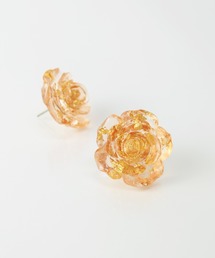 ＊petitcro＊クリアフラワーピアス