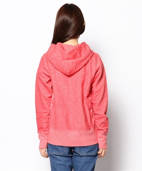 NANO universe（ナノユニバース）の「Champion/NU別注リバースウィーブ  フルジップカラーパーカー（パーカー・レディース・アイボリー/ネイビー/ブルー/レッド/グレー・MEDIUM）」の10枚目の写真