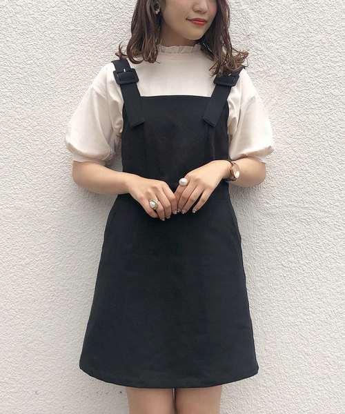 one after another NICE CLAUP（ワンアフターアナザーナイスクラップ）の「異素材フリル 衿トップス（Tシャツ/カットソー・レディース・ベージュ/アイボリー/モカ・FREE）」の10枚目の写真