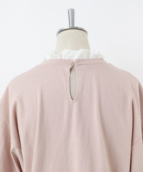 one after another NICE CLAUP（ワンアフターアナザーナイスクラップ）の「異素材フリル 衿トップス（Tシャツ/カットソー・レディース・ベージュ/アイボリー/モカ・FREE）」の20枚目の写真