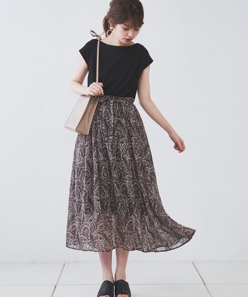 natural couture(ナチュラルクチュール)の「前後2WAYドッキングワンピース(ワンピース・レディース・アイボリー/ブラック/モカ/ミント・FREE)」の1枚目の写真