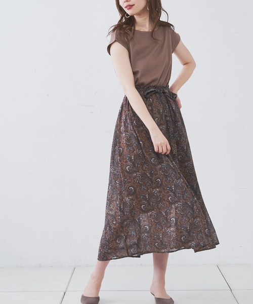 natural couture(ナチュラルクチュール)の「前後2WAYドッキングワンピース(ワンピース・レディース・アイボリー/ブラック/モカ/ミント・FREE)」の15枚目の写真