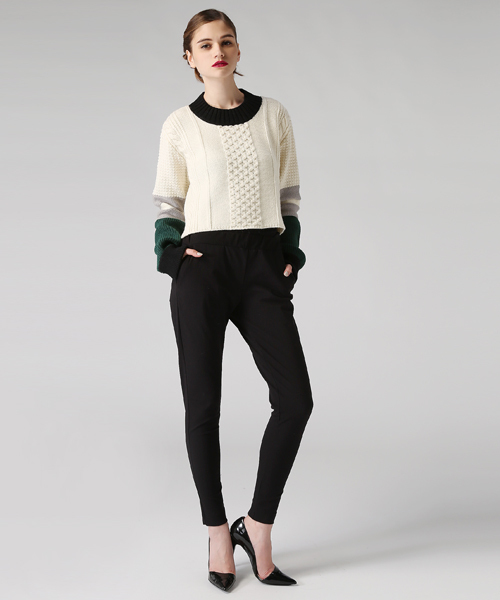 mame（マメ）の「KNIT（ニット/セーター・レディース・ホワイト/ブルー・1）」の6枚目の写真