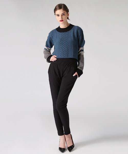 mame（マメ）の「KNIT（ニット/セーター・レディース・ホワイト/ブルー・1）」の5枚目の写真