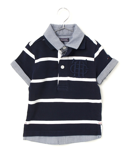TOMMY HILFIGER（トミーヒルフィガー）の「HONEY POLO (KIDS)（ポロシャツ・キッズ・レッド/ネイビー/ホワイト・130/80/110/100/90/120）」の3枚目の写真