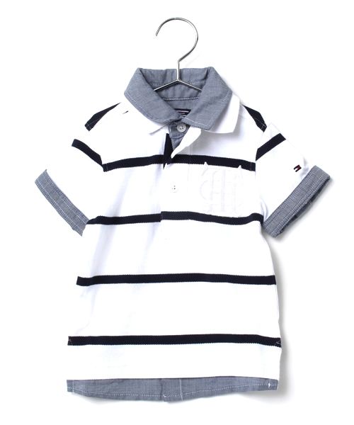 TOMMY HILFIGER（トミーヒルフィガー）の「HONEY POLO (KIDS)（ポロシャツ・キッズ・レッド/ネイビー/ホワイト・130/80/110/100/90/120）」の2枚目の写真
