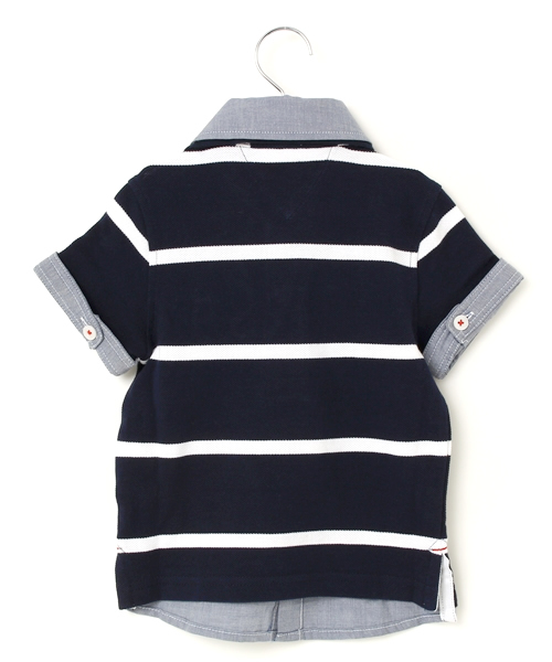 TOMMY HILFIGER（トミーヒルフィガー）の「HONEY POLO (KIDS)（ポロシャツ・キッズ・レッド/ネイビー/ホワイト・130/80/110/100/90/120）」の7枚目の写真