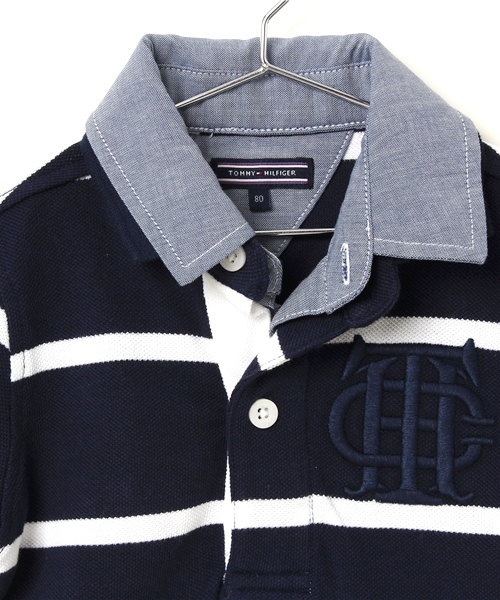 TOMMY HILFIGER（トミーヒルフィガー）の「HONEY POLO (KIDS)（ポロシャツ・キッズ・レッド/ネイビー/ホワイト・130/80/110/100/90/120）」の6枚目の写真