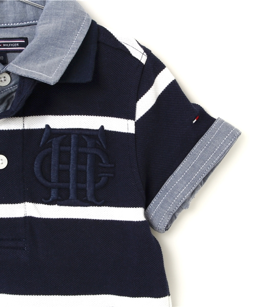 TOMMY HILFIGER（トミーヒルフィガー）の「HONEY POLO (KIDS)（ポロシャツ・キッズ・レッド/ネイビー/ホワイト・130/80/110/100/90/120）」の5枚目の写真