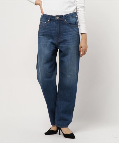 AMERICAN HOLIC(アメリカンホリック)の「ストレートデニムパンツ *(デニムパンツ・レディース・ライトインディゴブルー/インディゴブルー・S/M/L)」の6枚目の写真