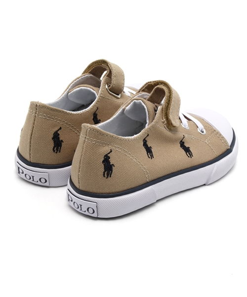 POLO RALPH LAUREN（ポロ ラルフ ローレン）の「ベビー キッズ ポロ ラルフローレン バルハーバー モノグラム刺繍 Polo BAL HARBOUR CAP TOE REPEAT（スニーカー・キッズ・ホワイト/カーキ/ピンク/ネイビー・14cm/16cm/13cm/15cm）」の11枚目の写真