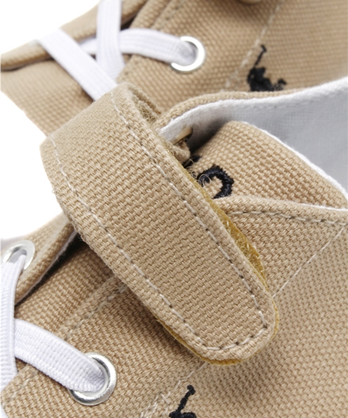 POLO RALPH LAUREN（ポロ ラルフ ローレン）の「ベビー キッズ ポロ ラルフローレン バルハーバー モノグラム刺繍 Polo BAL HARBOUR CAP TOE REPEAT（スニーカー・キッズ・ホワイト/カーキ/ピンク/ネイビー・14cm/16cm/13cm/15cm）」の5枚目の写真