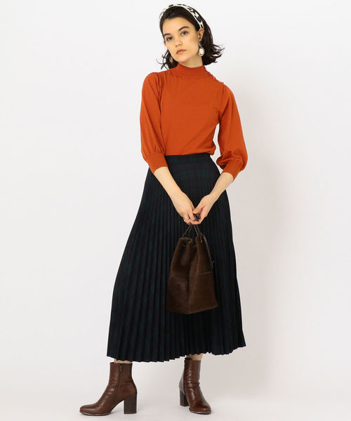 SHIPS（シップス）の「プリーツチェックスカート◇（スカート・レディース・ブラウン/ベージュ系その他/グリーン・ONE SIZE）」の10枚目の写真