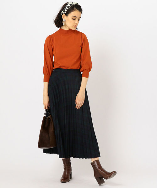 SHIPS（シップス）の「プリーツチェックスカート◇（スカート・レディース・ブラウン/ベージュ系その他/グリーン・ONE SIZE）」の12枚目の写真