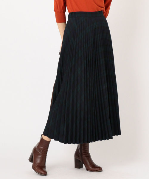 SHIPS（シップス）の「プリーツチェックスカート◇（スカート・レディース・ブラウン/ベージュ系その他/グリーン・ONE SIZE）」の14枚目の写真