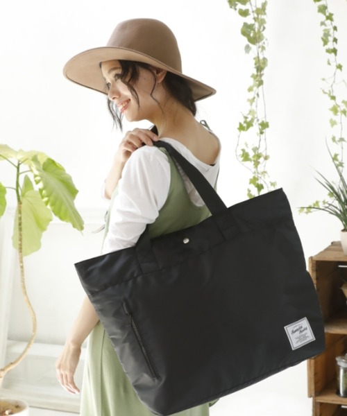 SUNNYDAY SUNDAY(サニーデーサンデー)の「SUNNYDAY SUNDAY トートバッグ(トートバッグ・レディース・ブラック/ネイビー/カーキ/ライム/スカイブルー/オレンジ・FREE)」の8枚目の写真