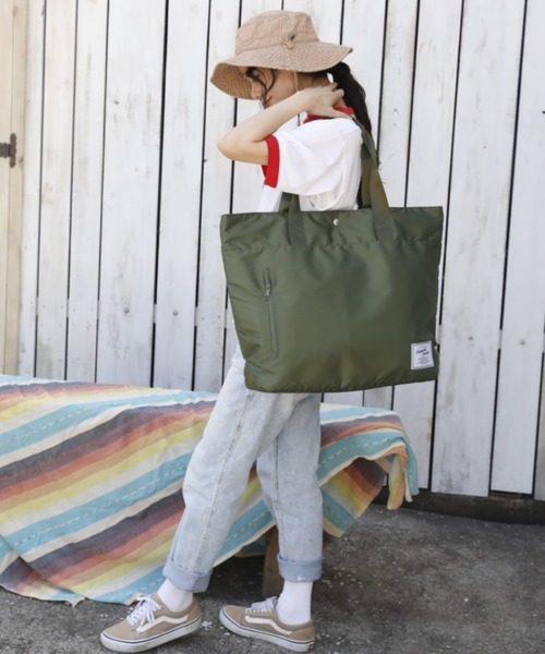 SUNNYDAY SUNDAY(サニーデーサンデー)の「SUNNYDAY SUNDAY トートバッグ(トートバッグ・レディース・ブラック/ネイビー/カーキ/ライム/スカイブルー/オレンジ・FREE)」の13枚目の写真