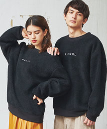 KANGOL | KANGOL シープボア オーバーサイズトレーナー フリース ビッグシルエット ドロップショルダー(スウェット)