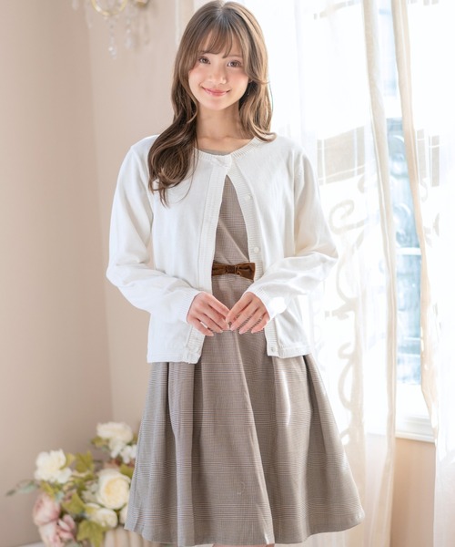 セール】コットンニットカーディガン（カーディガン/ボレロ