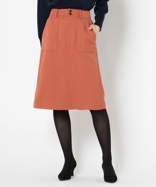 fredy repit（フレディレピ）の「[新色追加]ウーリーカルゼセミタイトスカート（スカート・レディース・ネイビー/カーキ/ピンク/キャメル/オレンジ・38/36）」の5枚目の写真