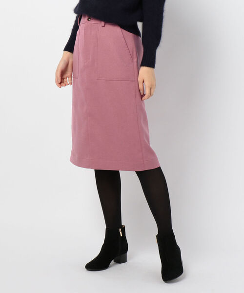 fredy repit（フレディレピ）の「[新色追加]ウーリーカルゼセミタイトスカート（スカート・レディース・ネイビー/カーキ/ピンク/キャメル/オレンジ・38/36）」の6枚目の写真