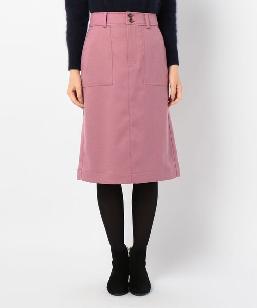 fredy repit（フレディレピ）の「[新色追加]ウーリーカルゼセミタイトスカート（スカート・レディース・ネイビー/カーキ/ピンク/キャメル/オレンジ・38/36）」の7枚目の写真