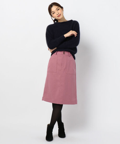 fredy repit（フレディレピ）の「[新色追加]ウーリーカルゼセミタイトスカート（スカート・レディース・ネイビー/カーキ/ピンク/キャメル/オレンジ・38/36）」の14枚目の写真