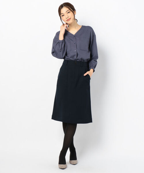 fredy repit（フレディレピ）の「[新色追加]ウーリーカルゼセミタイトスカート（スカート・レディース・ネイビー/カーキ/ピンク/キャメル/オレンジ・38/36）」の15枚目の写真