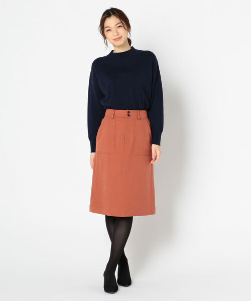 fredy repit（フレディレピ）の「[新色追加]ウーリーカルゼセミタイトスカート（スカート・レディース・ネイビー/カーキ/ピンク/キャメル/オレンジ・38/36）」の18枚目の写真