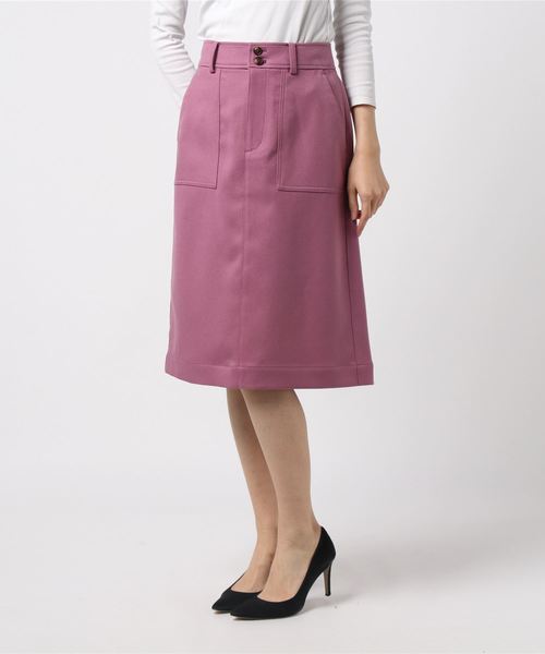 fredy repit（フレディレピ）の「[新色追加]ウーリーカルゼセミタイトスカート（スカート・レディース・ネイビー/カーキ/ピンク/キャメル/オレンジ・38/36）」の22枚目の写真