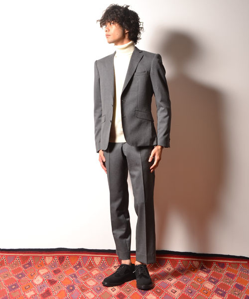 AMERICAN RAG CIE（アメリカンラグシー）の「AMERICAN RAG CIE&Magine COMMONWARE SUPER100'S ストレッチウール テーラードジャケット（テーラードジャケット・メンズ・ブラック/グレー・48/44/46）」の14枚目の写真