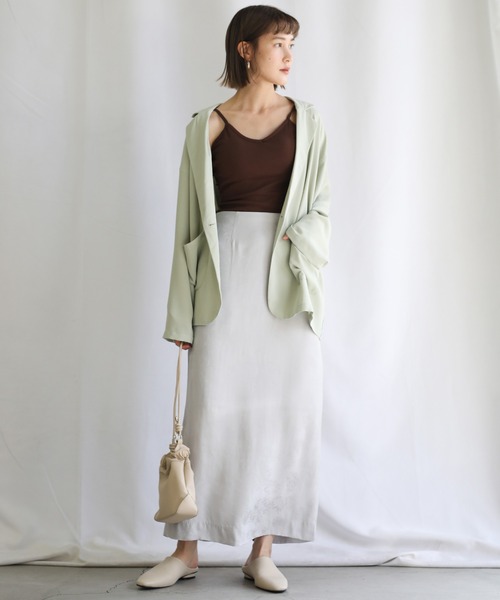 select MOCA(セレクトモカ)の「バックラウンドキャミソール(キャミソール・レディース・ブラック/ブラウン/マスタード・FREE)」の5枚目の写真