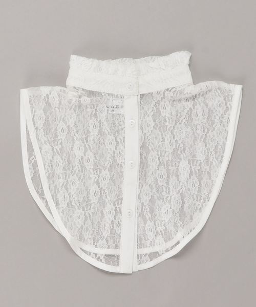 WEGO（ウィゴー）の「WEGO/レース付け襟（付け襟・レディース・ホワイト/オフホワイト/ブラック・FREE）」の4枚目の写真