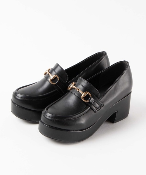 WEGO（ウィゴー）の「WEGO/ビット付きヒールローファー（ローファー・レディース・ブラック/ブラック系その他/ベージュ・MEDIUM/LARGE）」の13枚目の写真