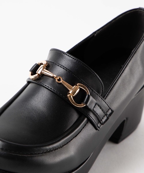 WEGO（ウィゴー）の「WEGO/ビット付きヒールローファー（ローファー・レディース・ブラック/ブラック系その他/ベージュ・MEDIUM/LARGE）」の12枚目の写真