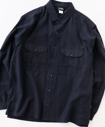 麻レーヨン シャツジャケット