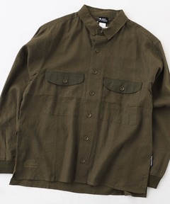 麻レーヨン シャツジャケット