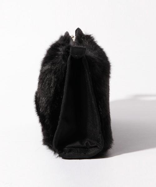 PORTER（ポーター）の「PORTER×BEAMS BOY / フェイクファー ポーチ（ポーチ・レディース・ブラック/ベージュ・ONE SIZE）」の11枚目の写真