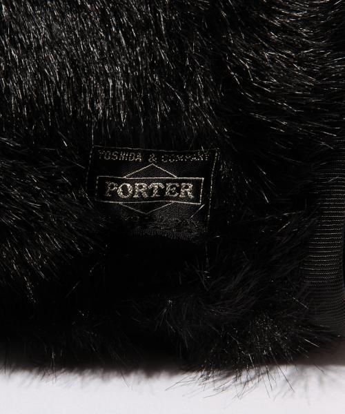 PORTER（ポーター）の「PORTER×BEAMS BOY / フェイクファー ポーチ（ポーチ・レディース・ブラック/ベージュ・ONE SIZE）」の15枚目の写真