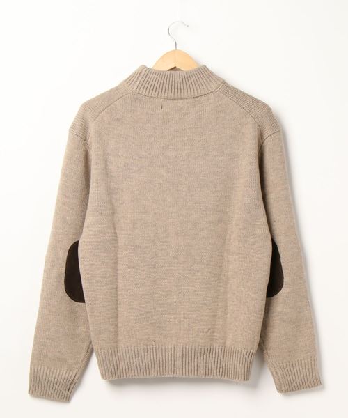 B.I.D.（ビーアイディー）の「エルボーパッチハイネックニット（ニット/セーター・レディース・ベージュ/ブラウン/アイボリー/グレー・MEDIUM/LARGE/X-LARGE）」の5枚目の写真