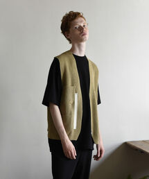 UNFIL | 【unfil / アンフィル】シップアップ ニットベスト  zipup vest #WZSP-UM207(ベスト)