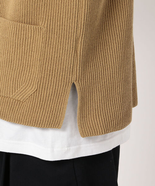 UNFIL(アンフィル)の「【unfil / アンフィル】シップアップ ニットベスト zipup vest #WZSP-UM207(ベスト・メンズ・ベージュ/レンガ・M/L)」の8枚目の写真