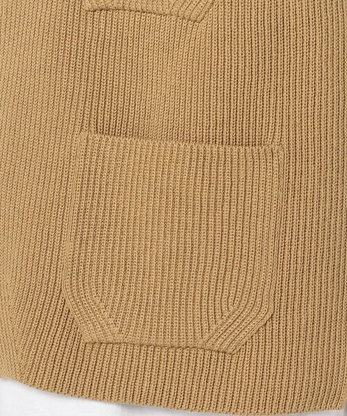 UNFIL(アンフィル)の「【unfil / アンフィル】シップアップ ニットベスト zipup vest #WZSP-UM207(ベスト・メンズ・ベージュ/レンガ・M/L)」の10枚目の写真