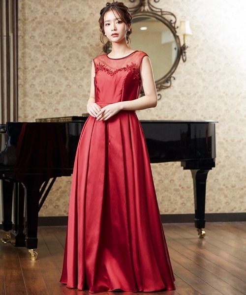 チュール ビジューツイル 演奏会用ロングドレス ドレス Fashion Letter ファッションレター のファッション通販 Zozotown