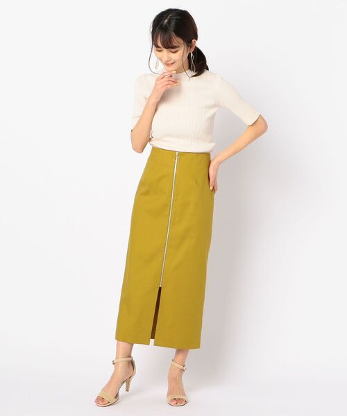 NOLLEY’S Sophi(ノーリーズソフィ)の「麻混ロングタイトスカート(スカート・レディース・ベージュ/オリーブ/ダークブラウン・38/36)」の17枚目の写真
