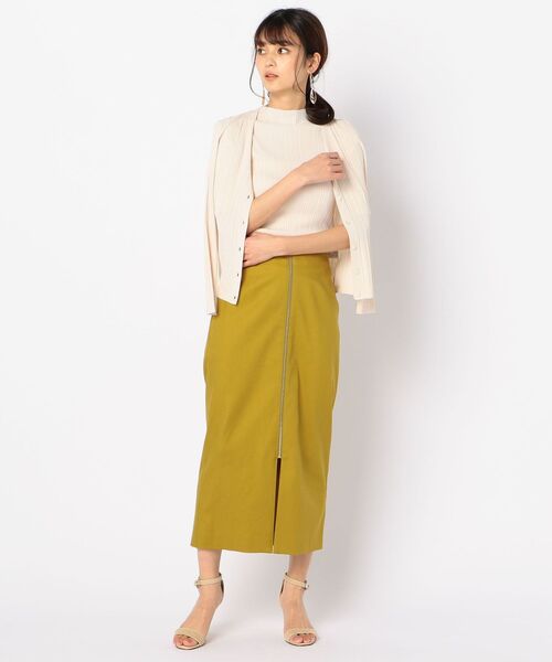 NOLLEY’S Sophi(ノーリーズソフィ)の「麻混ロングタイトスカート(スカート・レディース・ベージュ/オリーブ/ダークブラウン・38/36)」の18枚目の写真