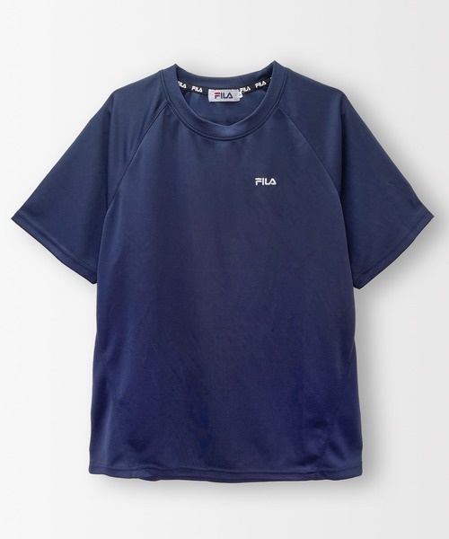 FILA（フィラ）の「FILA/フィラ 吸汗速乾 ワンポイント ブランド ロゴ 刺繍 半袖 Tシャツ（Tシャツ/カットソー・メンズ・ネイビー/ブラック/ホワイト/チャコールグレー/グレー系その他/ブルー系その他/レッド/ブラック系その他/ホワイト系その他/ライトグレー/ブラック系/ホワイト系/ネイビー系・L/LL/M/4L/3L）」の10枚目の写真