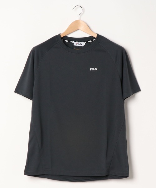 FILA（フィラ）の「FILA/フィラ 吸汗速乾 ワンポイント ブランド ロゴ 刺繍 半袖 Tシャツ（Tシャツ/カットソー・メンズ・ネイビー/ブラック/ホワイト/チャコールグレー/グレー系その他/ブルー系その他/レッド/ブラック系その他/ホワイト系その他/ライトグレー/ブラック系/ホワイト系/ネイビー系・L/LL/M/4L/3L）」の8枚目の写真